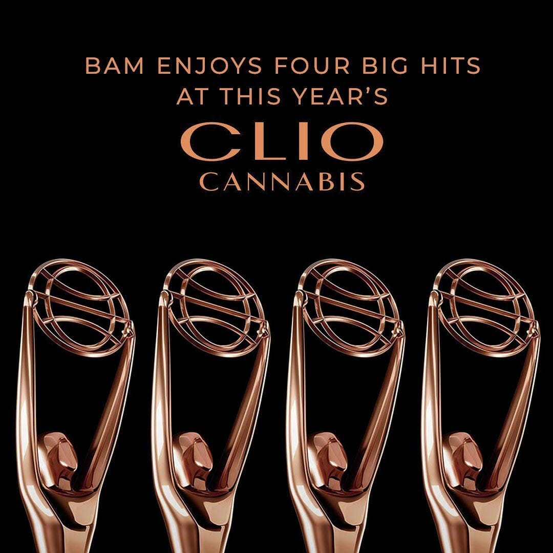 BAM has scored high at the #ClioCannabis awards, once again! We’re ending the year with 4 Bronzes, 1 shortlist, and countless smiles 😁
Thank you @clioawards for the honor.
.
.
.
.
.
#Awards #Bronze #Clios #ClioCannabis #CannabisMarketing #CannabisAds #Creativity #Advertising #AgencyLife #JoyfulSuccess #2021 #AdLife #CreativeAgency #Design